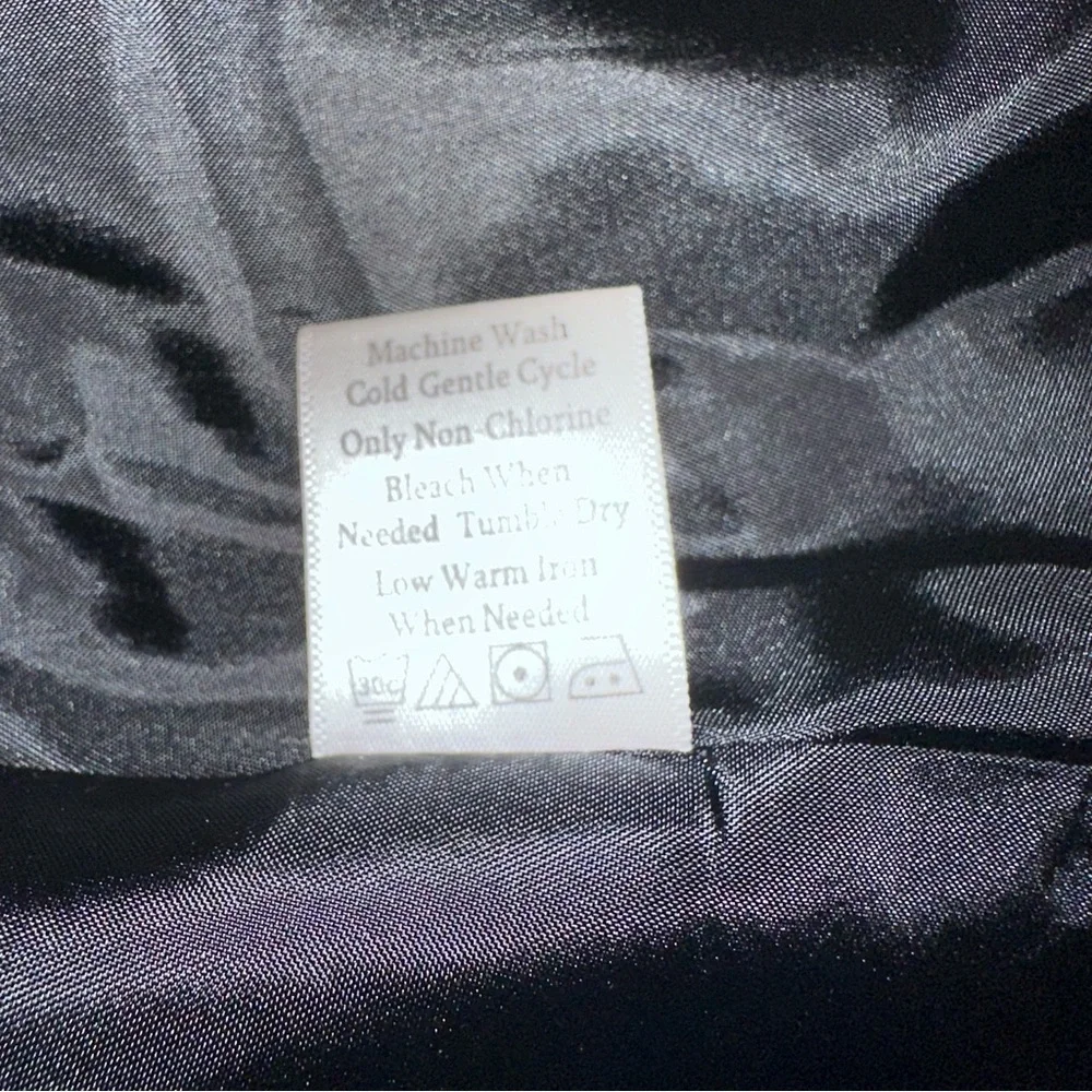 Coldwater Creek Black On Black‎ Jacquard Blazer Sz 8 Jacket Floral Chic Office